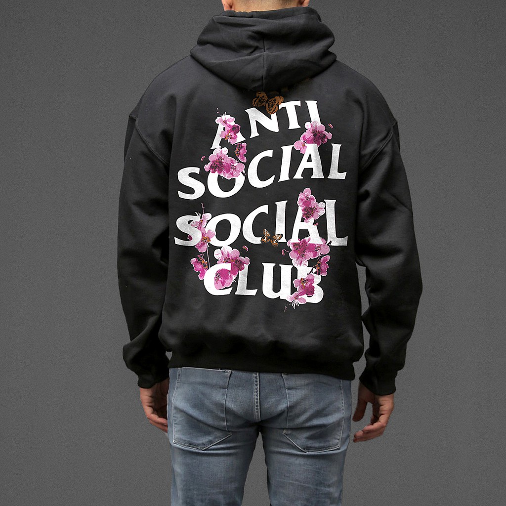 Áo Hoodie Nam Nữ Anti Social Club KKOCH Nỉ Bông Cotton Unisex