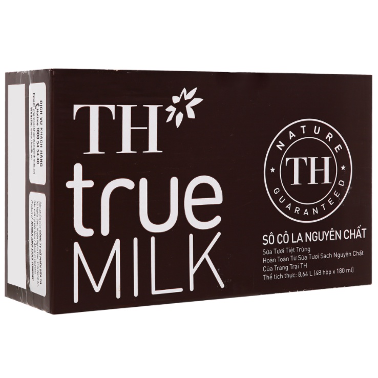 THÙNG 48 HỘP SỮA TH TRUE MILK 180ML CÁC VỊ (48 HỘP x180ML)