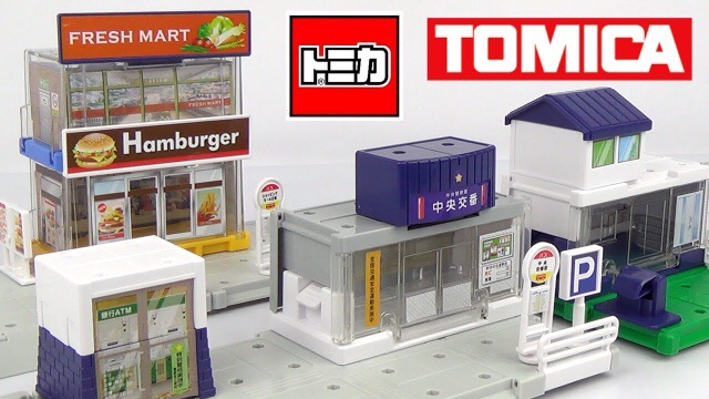 Mô hình thành phố chơi xe tomica: Tomica build city basic set của hãng Tomy Takara