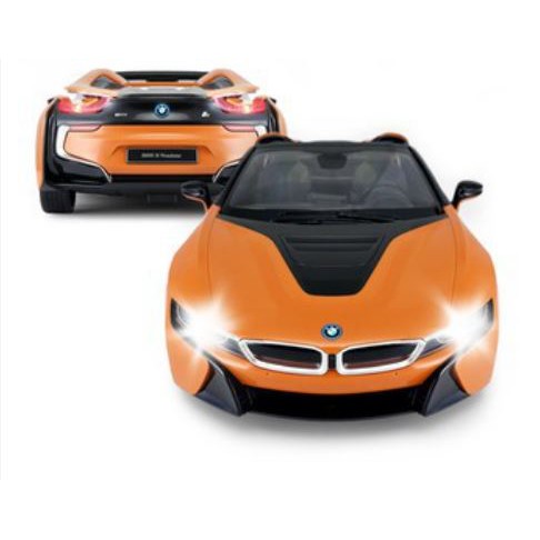 Mô hình xe BMW i8 Roadster điều khiển từ xa đồ chơi RC siêu xe ô tô mui trần Xinghui BMW oranges hãng Rastar cỡ lớn