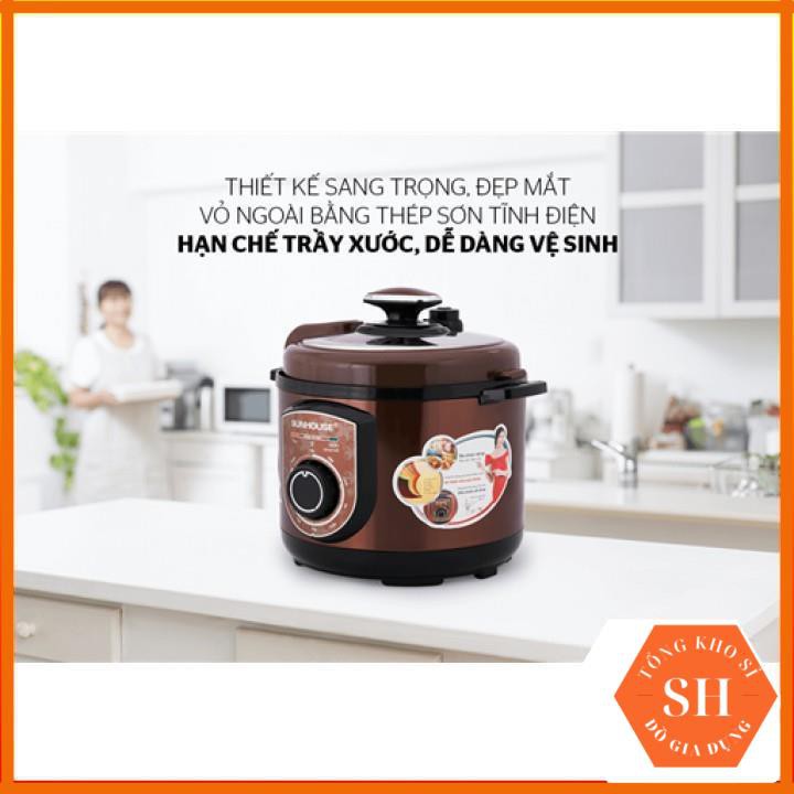 [Kho Sỉ] Nồi Áp Suất Điện, Nồi Áp Suất Đa Năng Sunhouse SH1550 Cafe- Bảo Hành Chính Hãng 12 Tháng | BigBuy360 - bigbuy360.vn