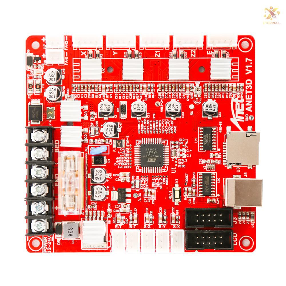 Đế bo mạch chủ E&amp;T Anet A1284 cho Anet A2 thiết kế 3d tự lắp ráp phụ kiện máy in i3