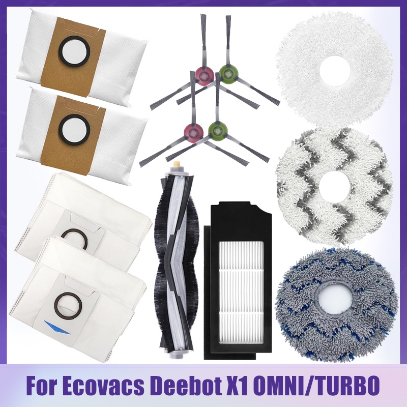 Túi Lọc Chổi Quét Chính & Chổi Quét Cây Lau Nhà Ecovacs Deebot X1 OMNI / TURBO