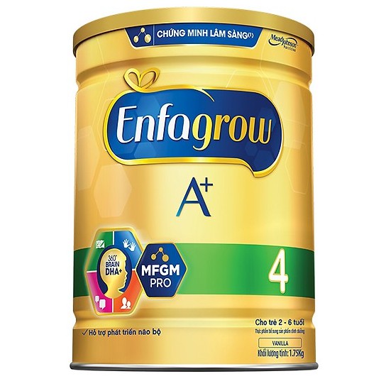 (Mẫu mới 2019) Sữa bột Enfagrow A + 4 1750g