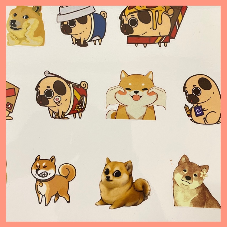 Sticker cute chống nước sticker dán mũ bảo hiểm