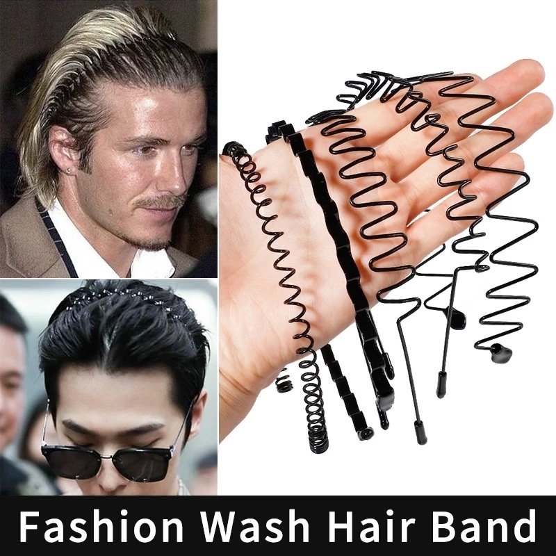 Băng Đô Thể Thao Unisex Màu Đen Lượn Sóng 8 Kiểu Dáng Đơn Giản Cá Tính