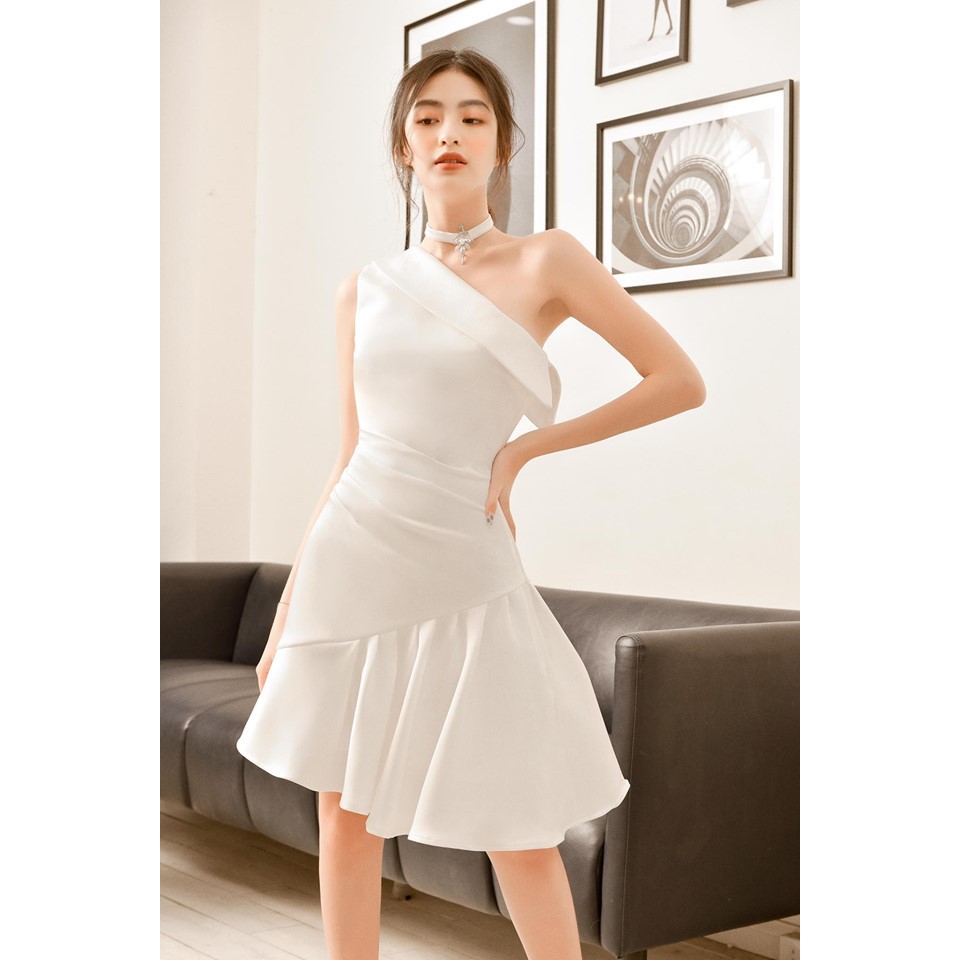 Đầm dự tiệc ôm body lệch xéo bên nhiều màu siêu sang trọng [KÈM ẢNH THẬT]