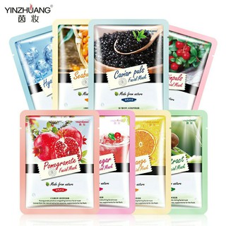 Combo 7 Miếng Mặt Nạ Trái Cây Lên Men Tự Nhiên Vị Facial Mask Made From Nature Yinzhuang