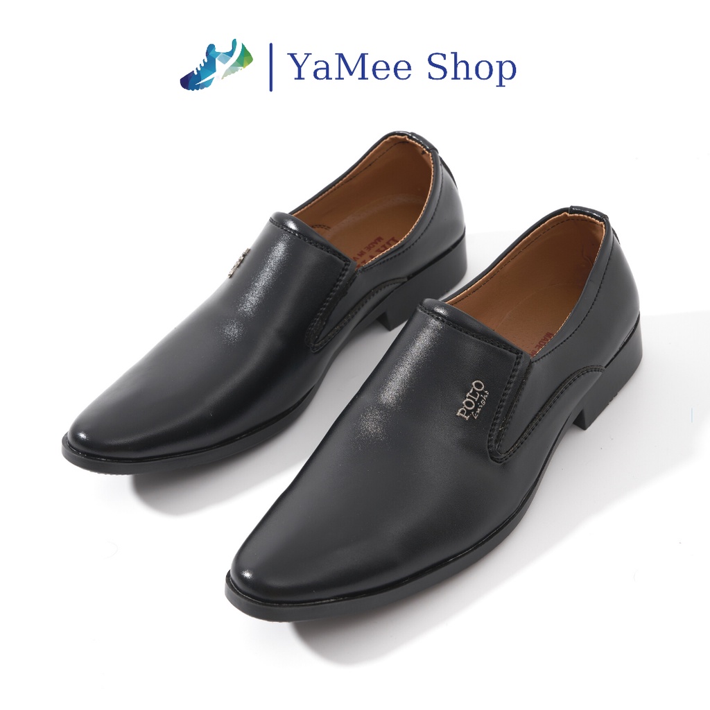 Giày công sở nam nappa cao cấp màu đen G101