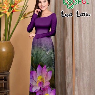 Vải áo dài lụa latin 250k/áo, 350k/bộ