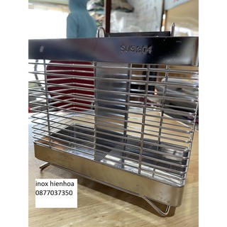 [ Giá cực sốc ] Ống đựng đũa muỗng vuông - ống đũa đôi inox 304 cao cấp inox 304 không gỉ OD-02