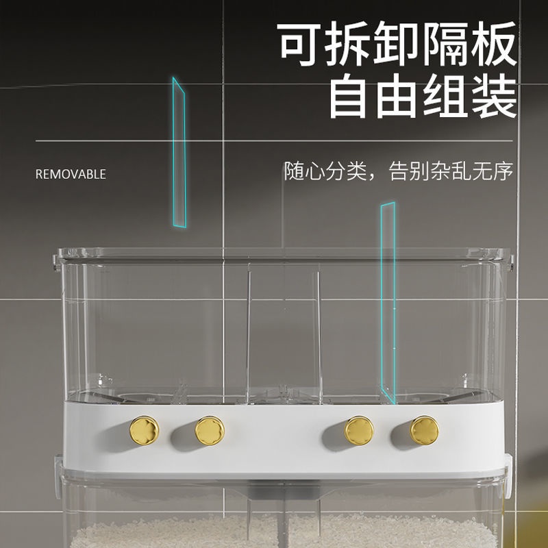 Thùng Đựng Gạo  Hộp Chia Ngăn Phân Loại Hạt Và Hạt Dẻ