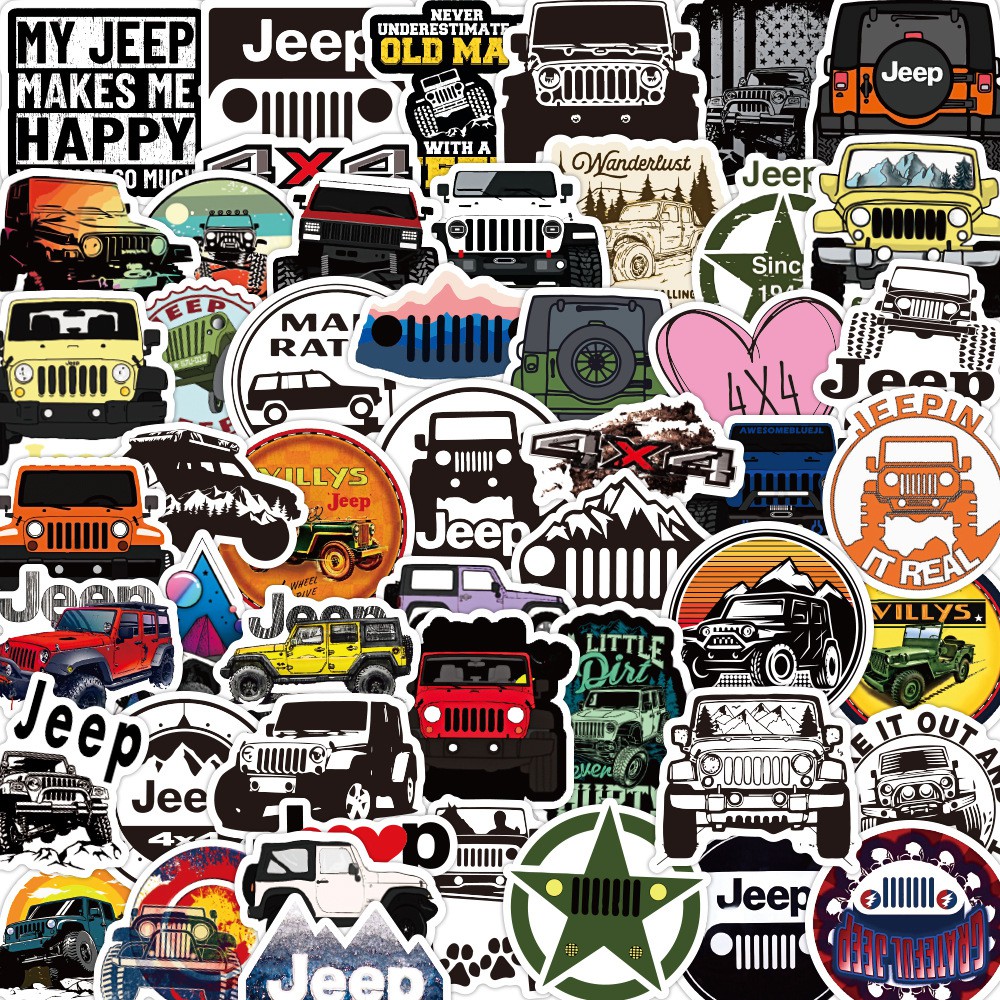[Set 10 chiếc] Sticker Bóng Rổ, Ván Trượt, Jeep Dán Trang Trí Bàn Học, Sticker Dán Mũ Bảo Hiểm Sticker NBA Skate Jeep