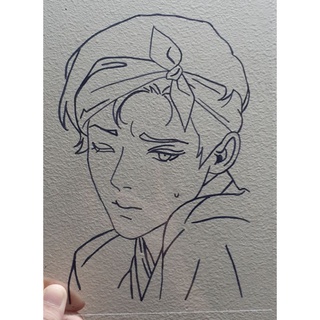 Tranh kính mica Dạ Ký " Baek Nakyum"