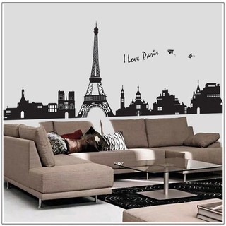 Decal dán tường thành phố Paris