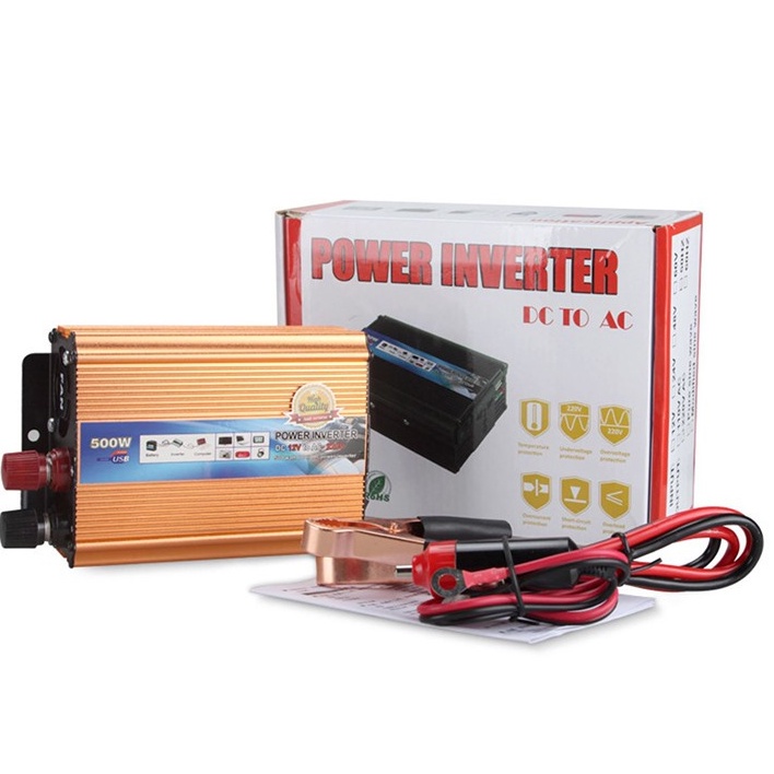 Bộ kích điện CARMAER 500W 12v lên 220v 50Hz