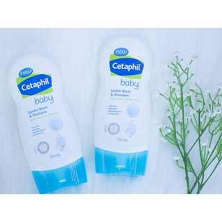 Sữa tắm gội cho trẻ sơ sinh Cetaphil baby gentle wash & shampoo 2 in 1 230ml