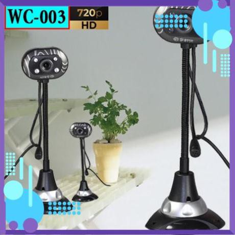 [FreeShip Toàn Quốc] WEBCAM CHÂN CAO KÈM MIC WC-003 HD 720p
