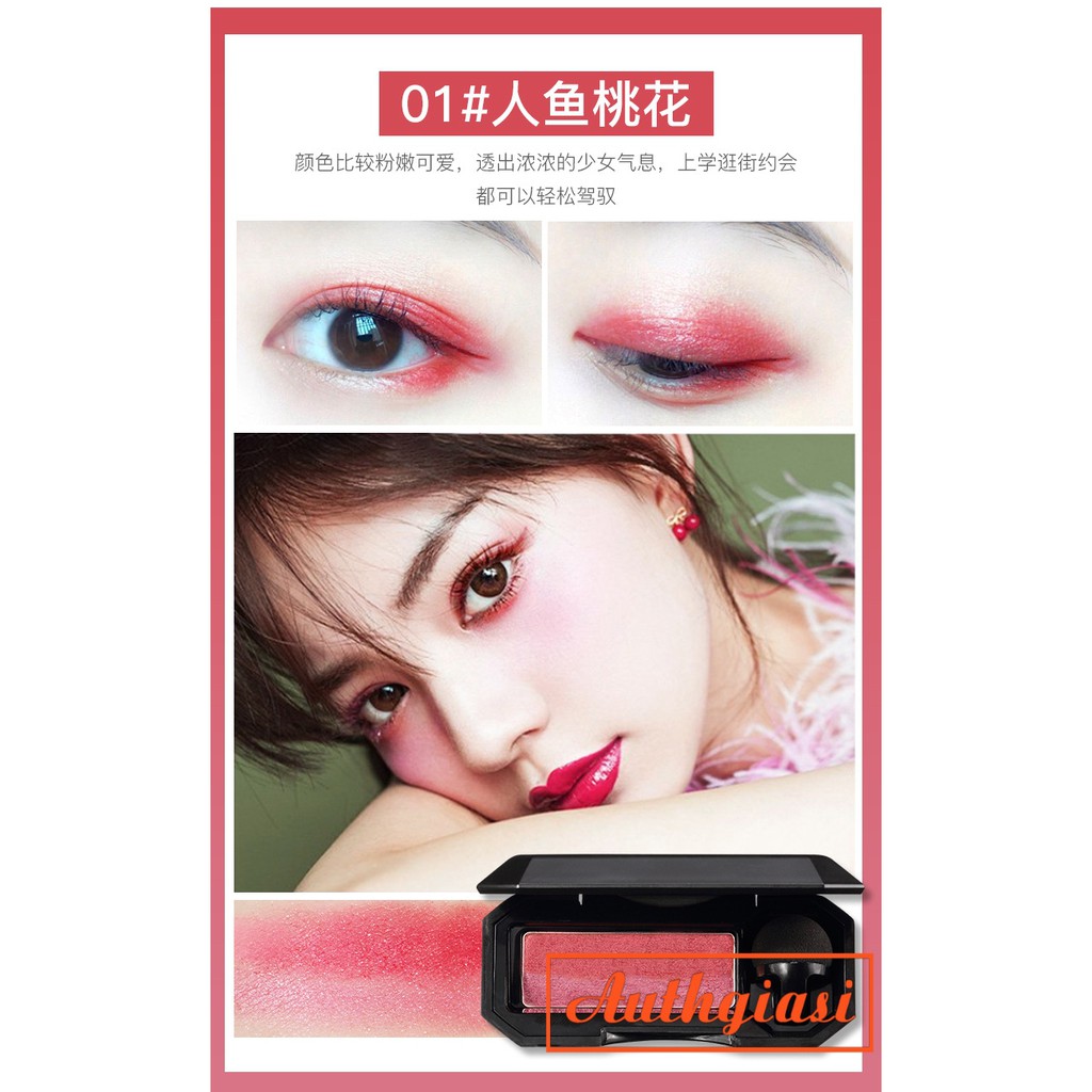 Phấn mắt Ubub Double Is The Best 2 màu kèm cọ mút tán tiện dụng | BigBuy360 - bigbuy360.vn