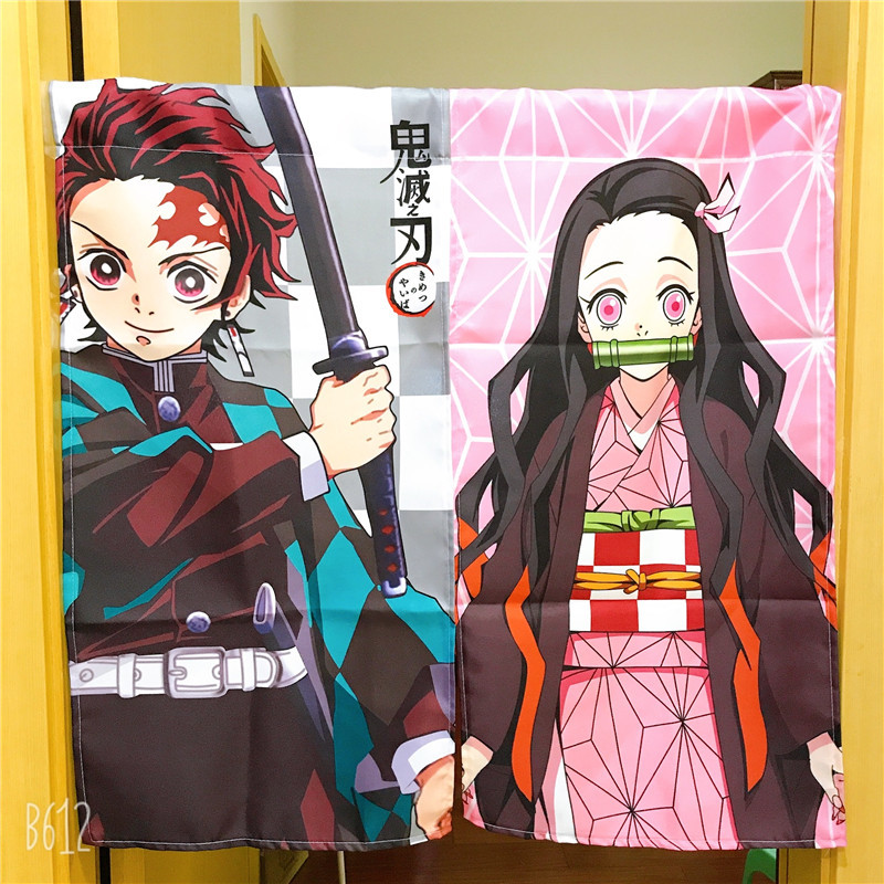 Rèm Cửa Họa Tiết Anime Kimetsu No Yaiba Độc Đáo