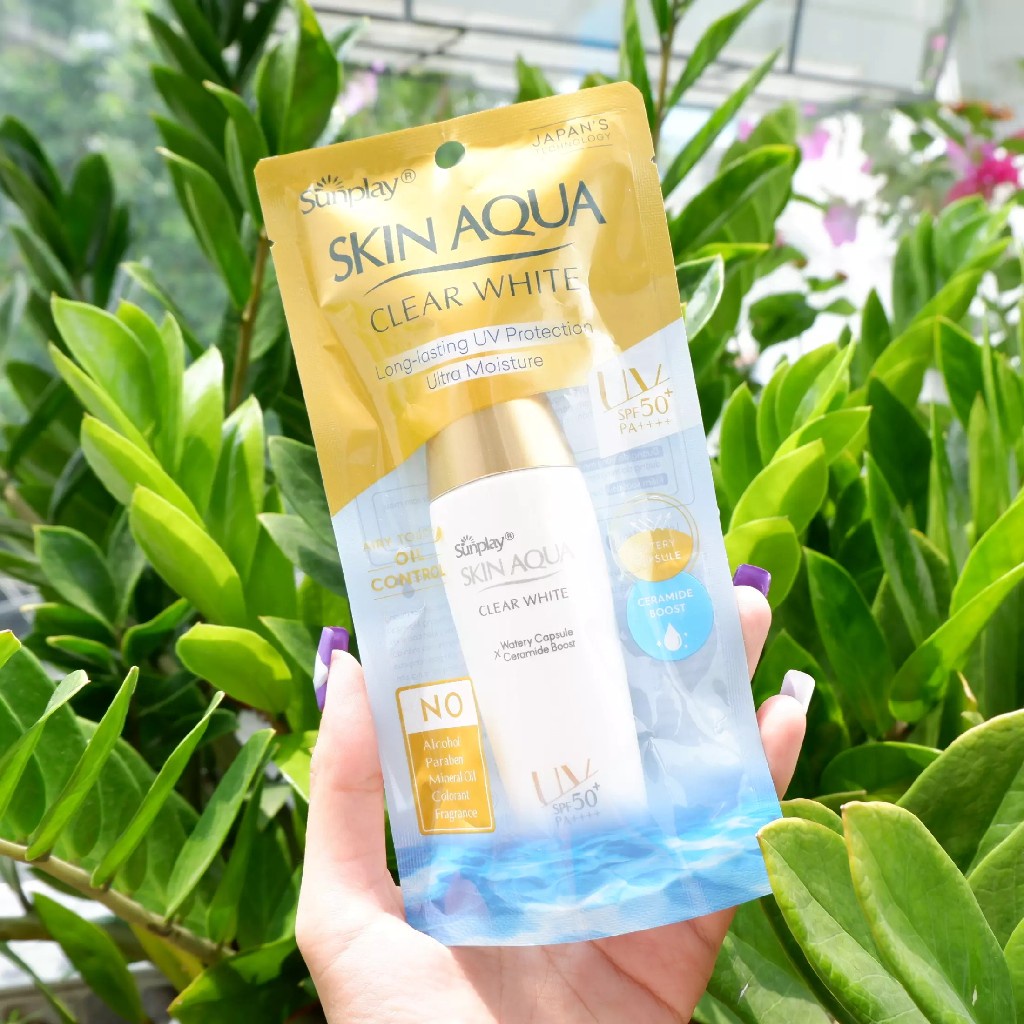 Sữa Chống Nắng Dưỡng Da Trắng Mịn Sunplay Skin Aqua Clear White Sunplay 55Gr