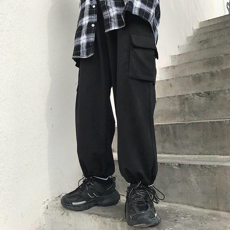 JOGGER BOX PANTS - QUẦN JOGGER TRƠN TÚI TO