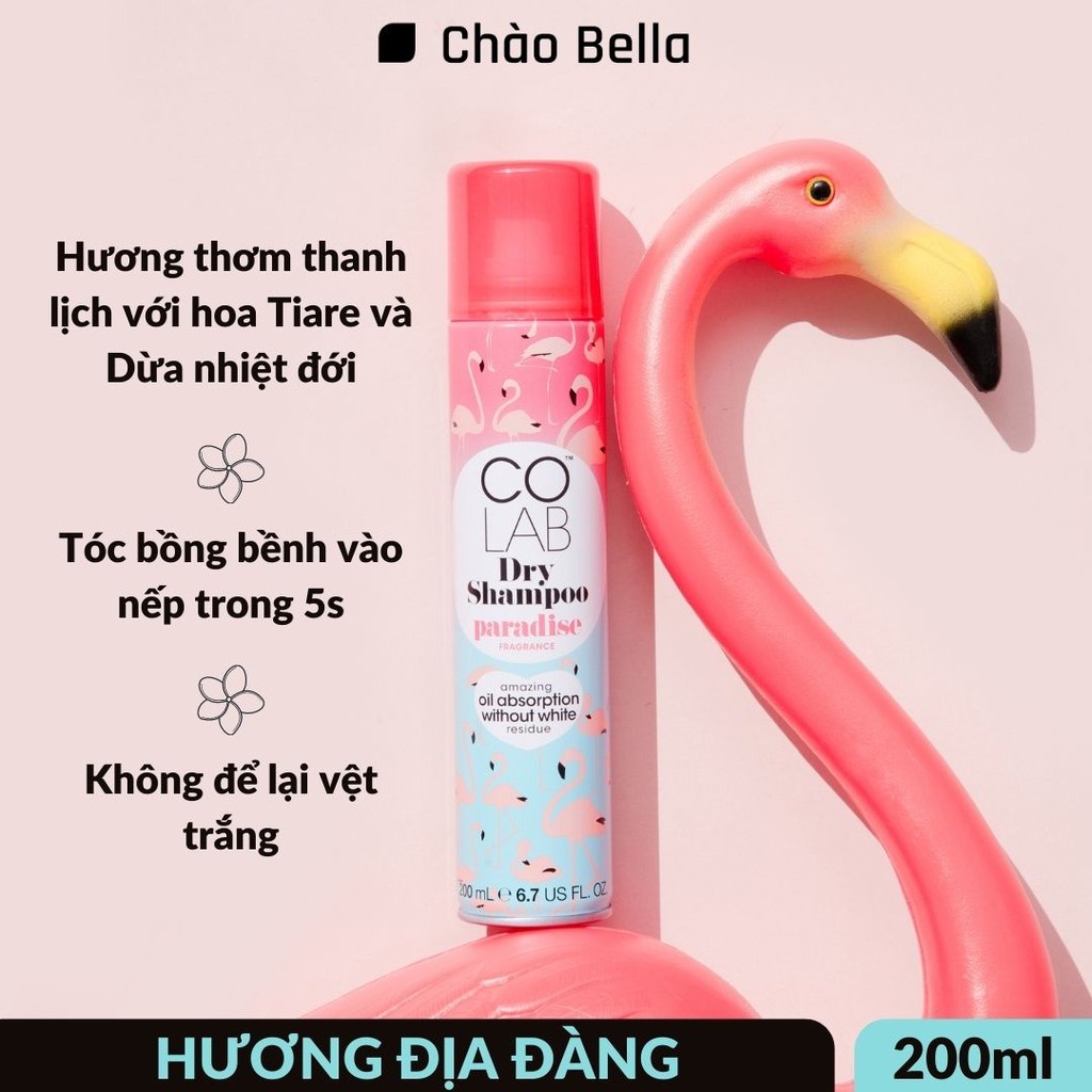Dầu Gội Khô COLAB Dưỡng Tóc Mềm Mượt, Tóc Sạch Bồng Bềnh - Vào Nếp Sau 5 Giây