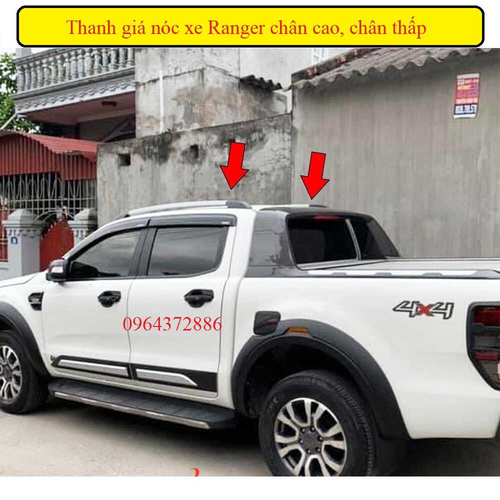 Thanh Giá Nóc xe Bán Tải Ranger, BT 50 chân cao và chân thấp