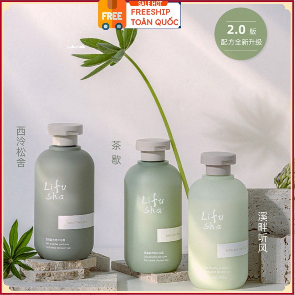 PVN35597 Sữa tắm nước hoa thư giãn Lifusha chai 300ml T2 .