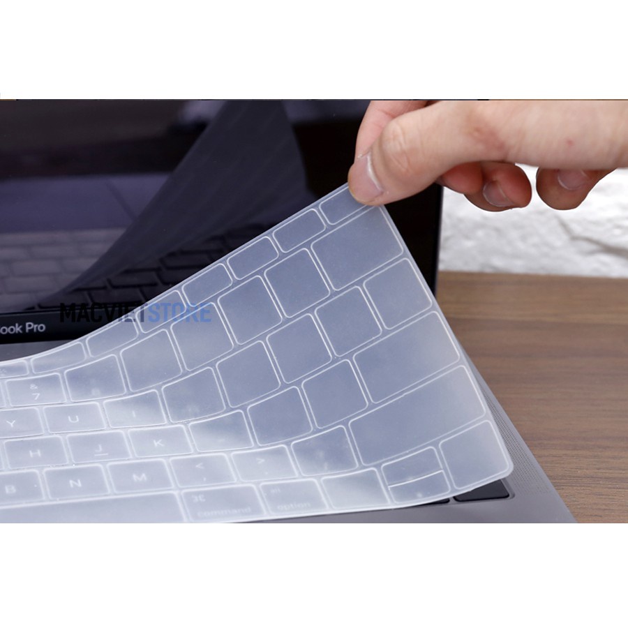 Phủ Phím Macbook Trong Suốt, Đen Bản Quốc Tế đủ size máy macbook ôm khít, chống bụi, chống nước