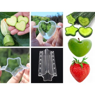 Khuôn tạo hình trái cây hình trái tim - ngôi sao dài