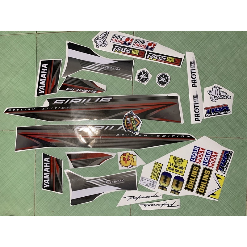 Tem sirius 110 chỉ đỏ , xám đỏ đen