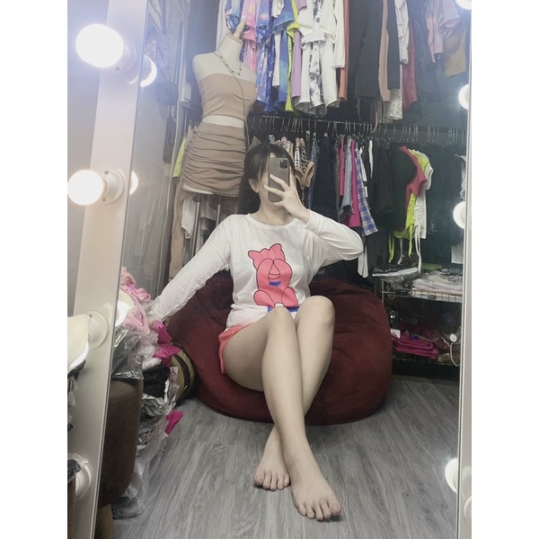 SÉT BỘ CUTE GẤU ,bộ mặc nhà HOT