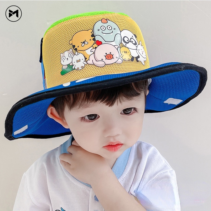 Nón Cao Bồi Chống Nắng Gấp Gọn Phối Lưới Thời Trang Mới Cho Bé 2022
