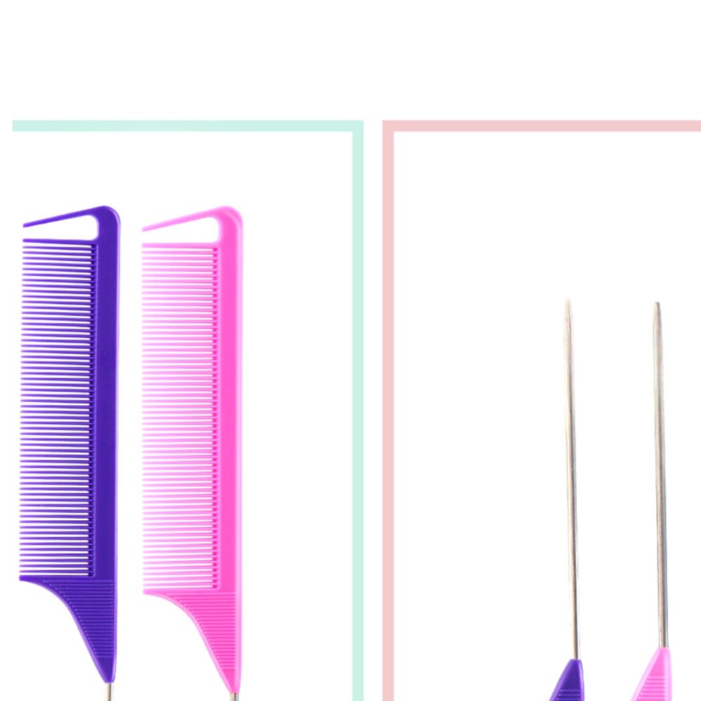 [Hàng mới về] Lược Tạo Kiểu Tóc Chuyên Nghiệp Bằng Kim Loại Chống Tĩnh Điện