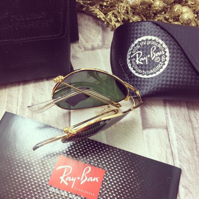 Mắt kính nam nữ Rayban kiểu gập tinh tế