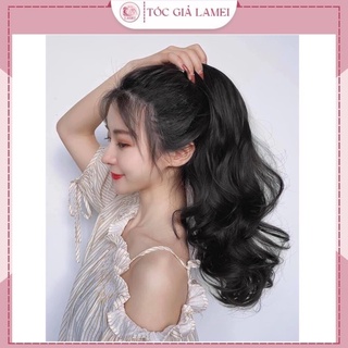 Tóc giả nữ ❤️FREESHIP❤️ Tóc giả ngoạm xoăn 40cm