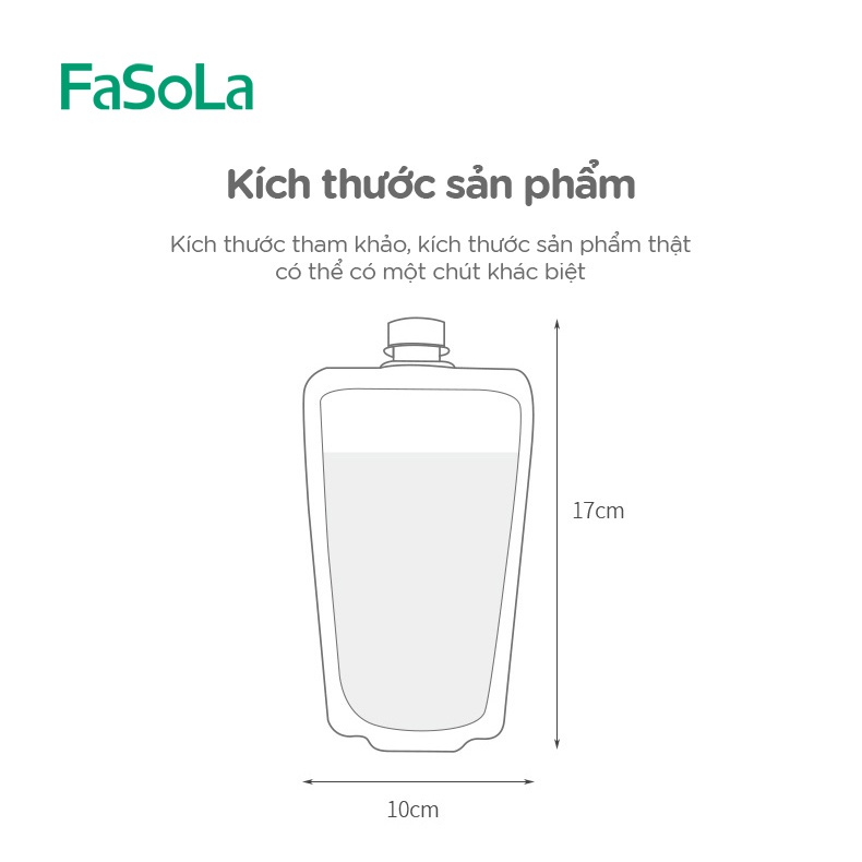 Túi đựng trà sữa, nước trái cây 200ml (10 túi) FASOLA FSLDZ-511