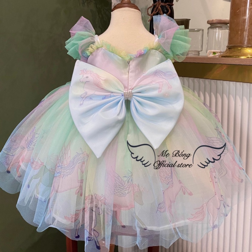 Đầm Công Chúa Bé Gái Đầm Tầng Công Chúa Váy Phồng Chân Váy Xòe Cho Bé Gái 1 Tuổi Mẹ BốngPrincess dress