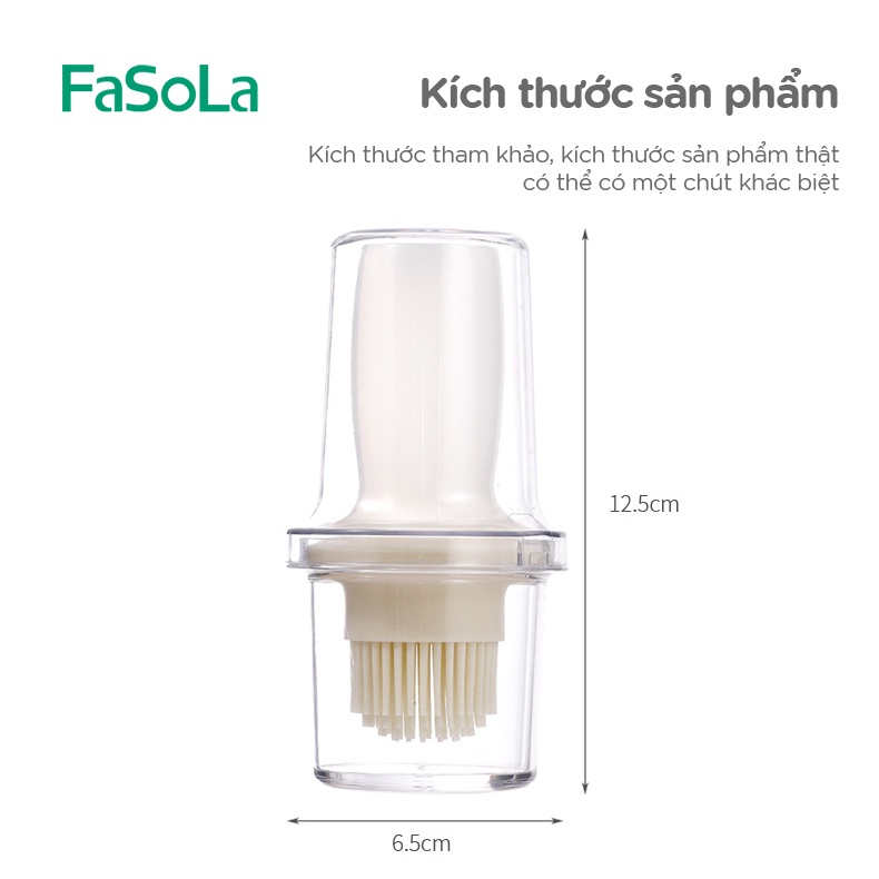 Chai đựng dầu ăn kiểu Nhật có đầu chổi thấm quét, thích hợp ăn đồ nướng FASOLA FSLZF-043