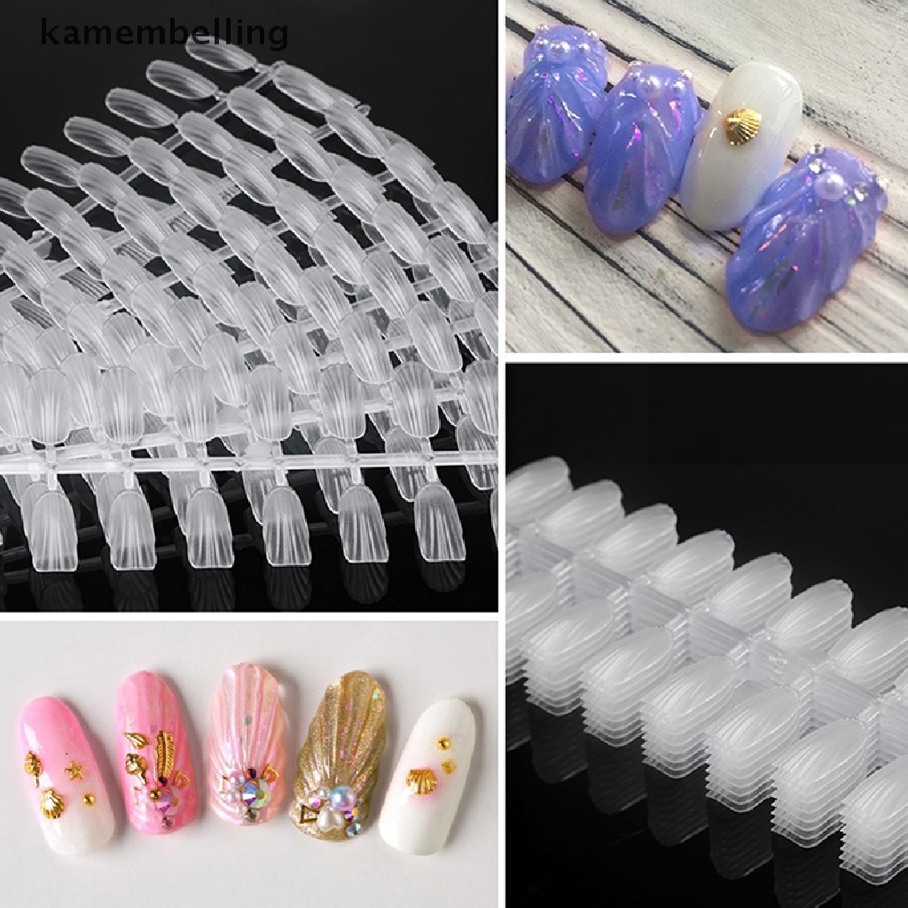 Set 240 Móng Tay Giả Hình Vỏ Sò Dùng Trưng Bày UV Gel