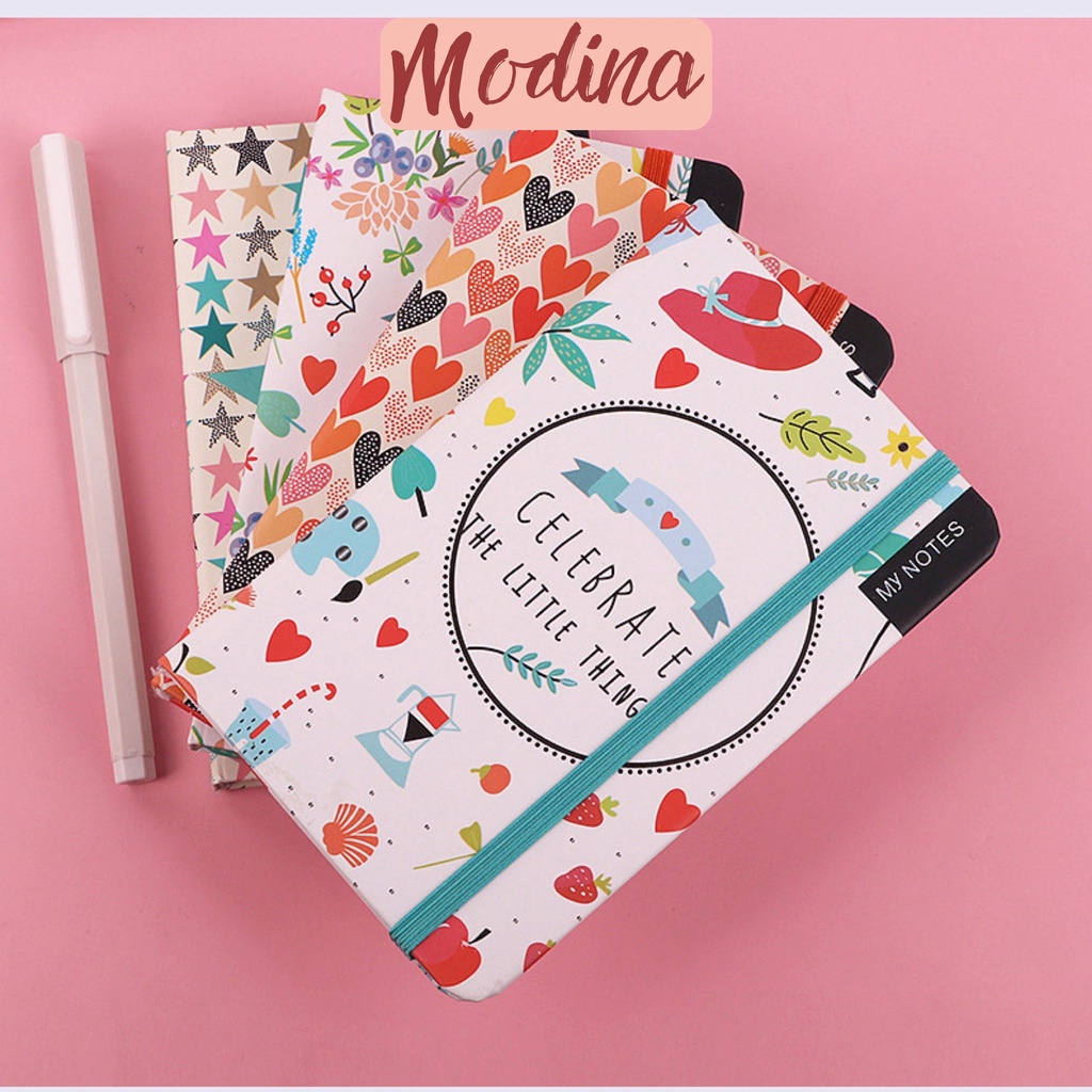 Sổ taya6 cute Modina bìa cứng dễ thương, vở ghi chép kế hoạch đa năng