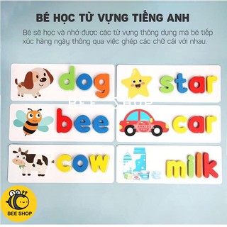 [ SIÊU HOT ] Spelling Game 2- Chữ Cái Tiếng Anh,52 bộ thẻ học ghép chữ