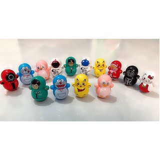 10 Đồ chơi lật đật mini squid game trò chơi con mực lật đật doraemon minions pikachu cho bé siêu dễ thương