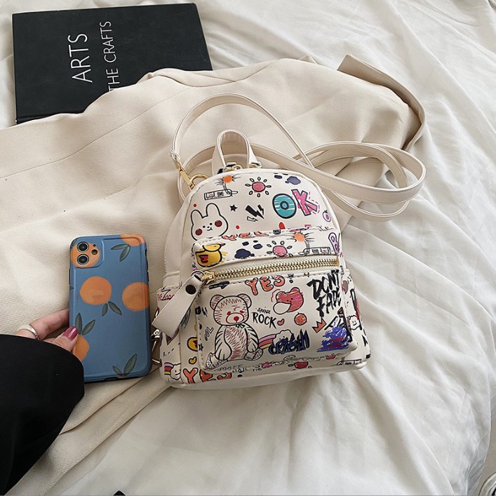 Ba lô nữ thời trang họa tiết so cute cực kì dễ thương Capucha BL10