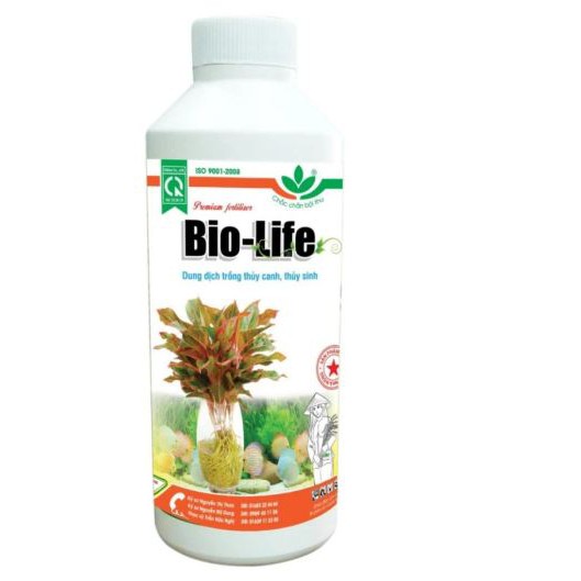 Vidan Bio Life chai 1 lít - Dung dịch BIOLIFE trồng thủy canh trồng cây trong nước, cây thủy sinh