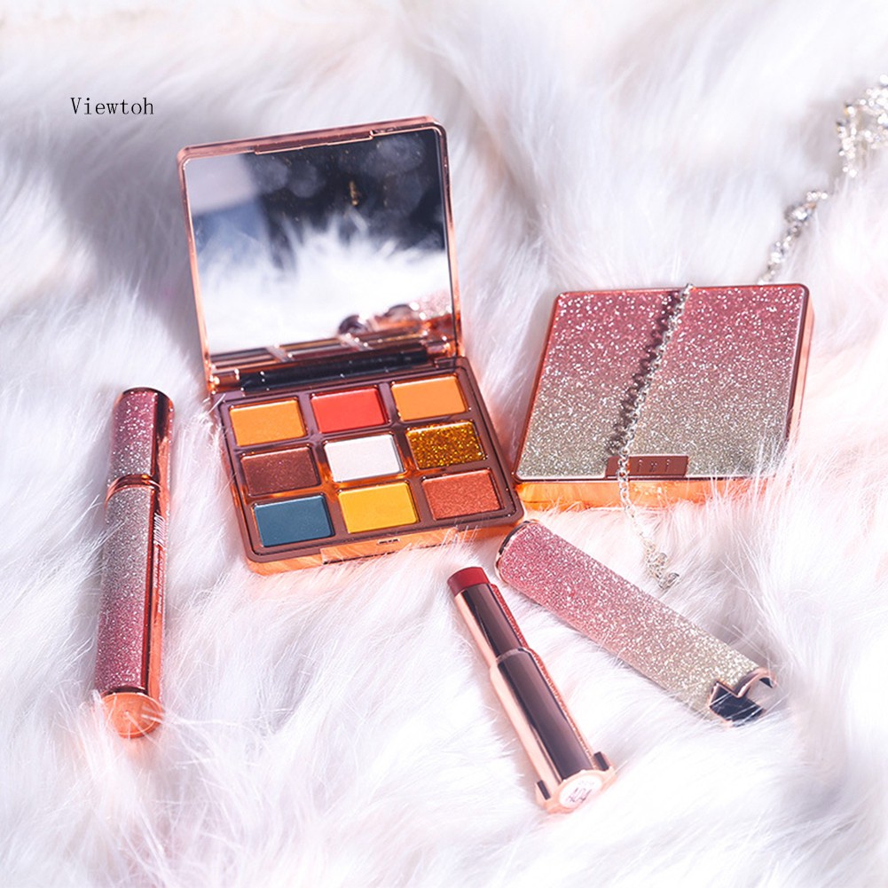 [Hàng mới về] Bộ phấn mắt + son môi + mascara trang điểm phù hợp cho người mới bắt đầu | BigBuy360 - bigbuy360.vn