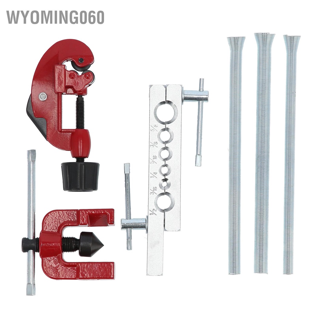 [Hàng sẵn] 6PCS Flaring Tool Kit Tube Expander Spring Reamer Tube Cutter for Copper Pipe/Tubing CT‑8012 【Wyoming060】