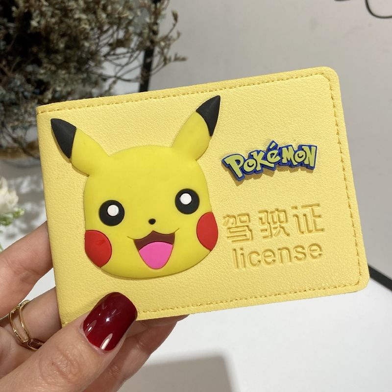 Ví da đựng bằng lái xe họa tiết hoạt hình dễ thương cho nữ