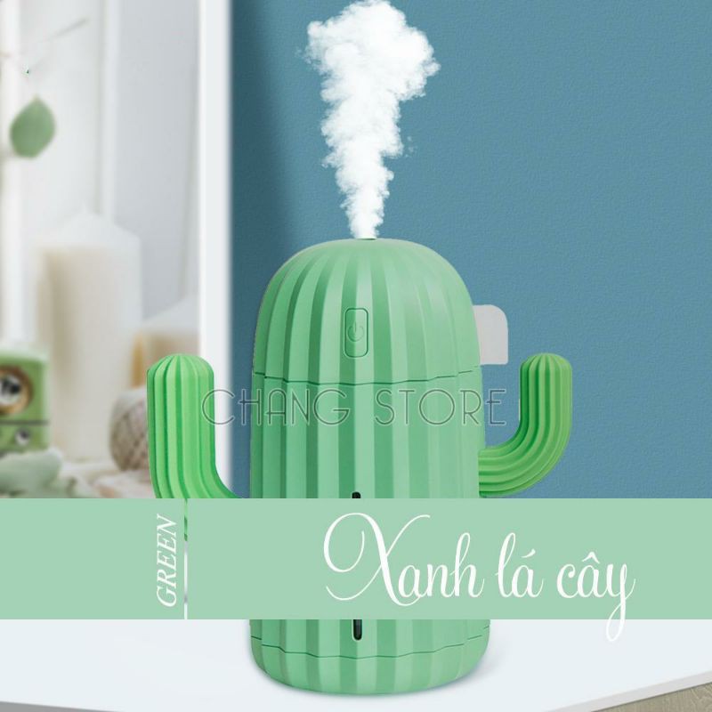 Máy Phun Sương Tạo Độ Ẩm Mini Hình Cây Xương Rồng Tặng Kèm Dây Sạc